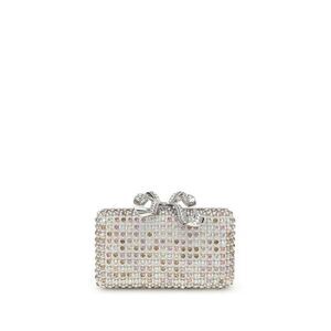 Self-Portrait Women Silver Clutch Bags